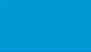 A rectangular swatch displaying a solid, saturated aqua blue color. The swatch has no pattern, texture, or additional elements—just a flat, uniform block of bright aqua, representing a clean and vibrant color option.