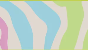 A swatch showing a striped pattern in vivid neon‑green tones. Multiple horizontal green bands alternate between bright lime and a slightly deeper green. The material has a smooth, flat surface with crisp, clean line separation. The bright coloration gives the swatch an energetic, high‑visibility appearance.