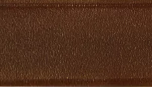 A swatch shows a section of latigo leather in rich brown. The leather surface has a smooth finish with visible natural grain and subtle tonal variation. The color appears warm and even, with a slight sheen typical of finished leather.