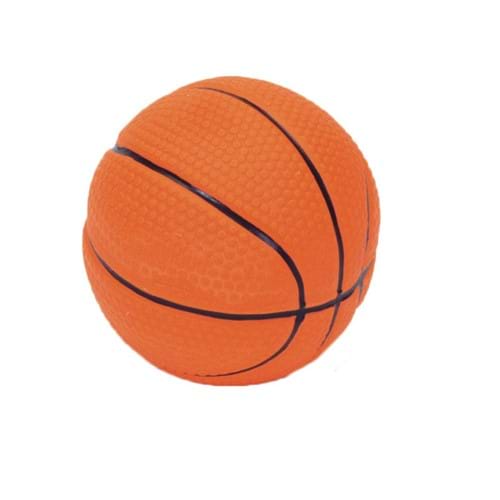 Rascals® 2.5" Latex Basketball Dog Toy Product image