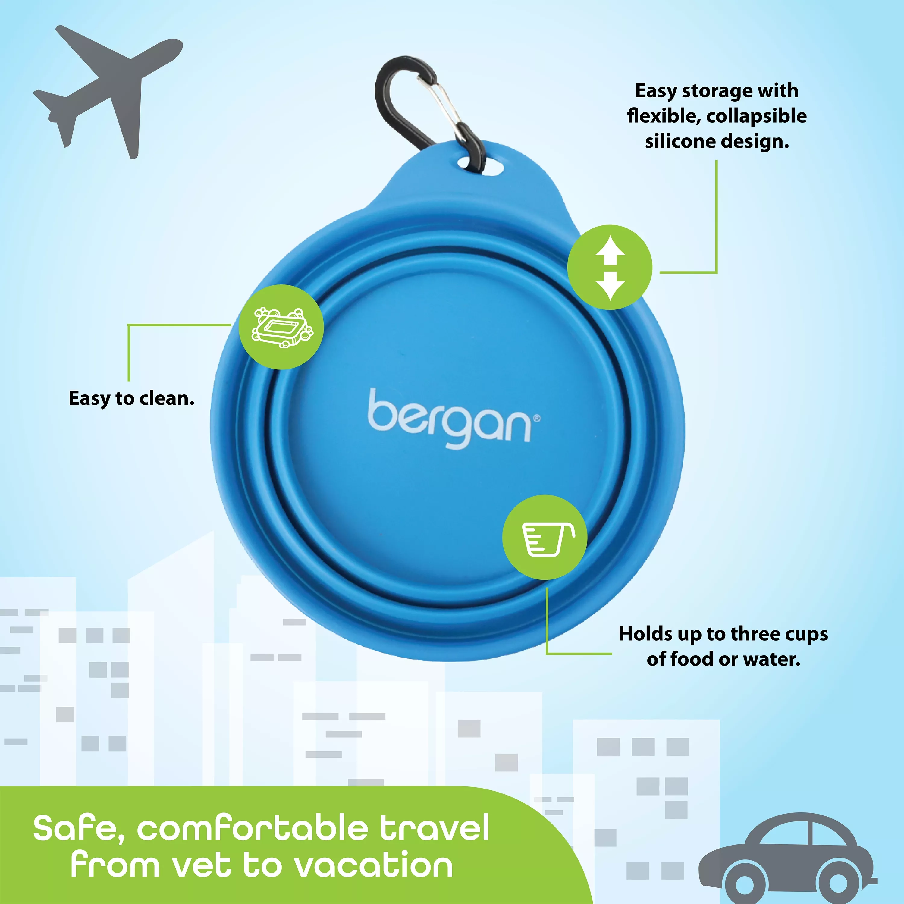 Bergan® Collapsible Travel Bowl