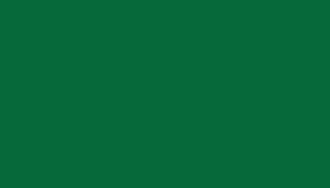 A swatch displays a solid field of hunter green color. The surface appears flat and uniform, with no visible texture or pattern. The green tone is deep and saturated, filling the entire swatch area.