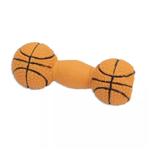 Rascals® 4" Latex Basketball Dumbbell Dog Toy Product image