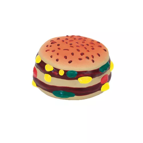 Rascals® 2.5" Latex Hamburger Dog Toy Product image