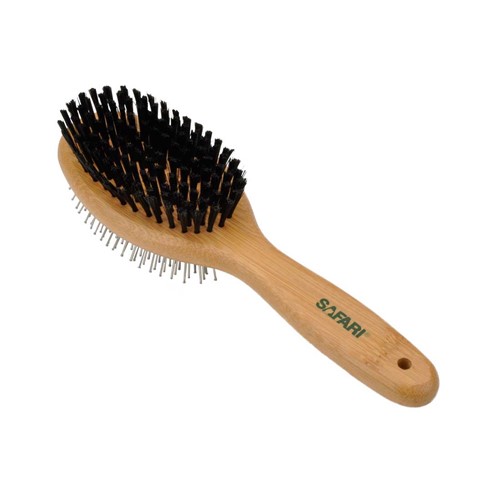Safari® Pin and Bristle Combo Dog Brush with Bamboo Handle Product image